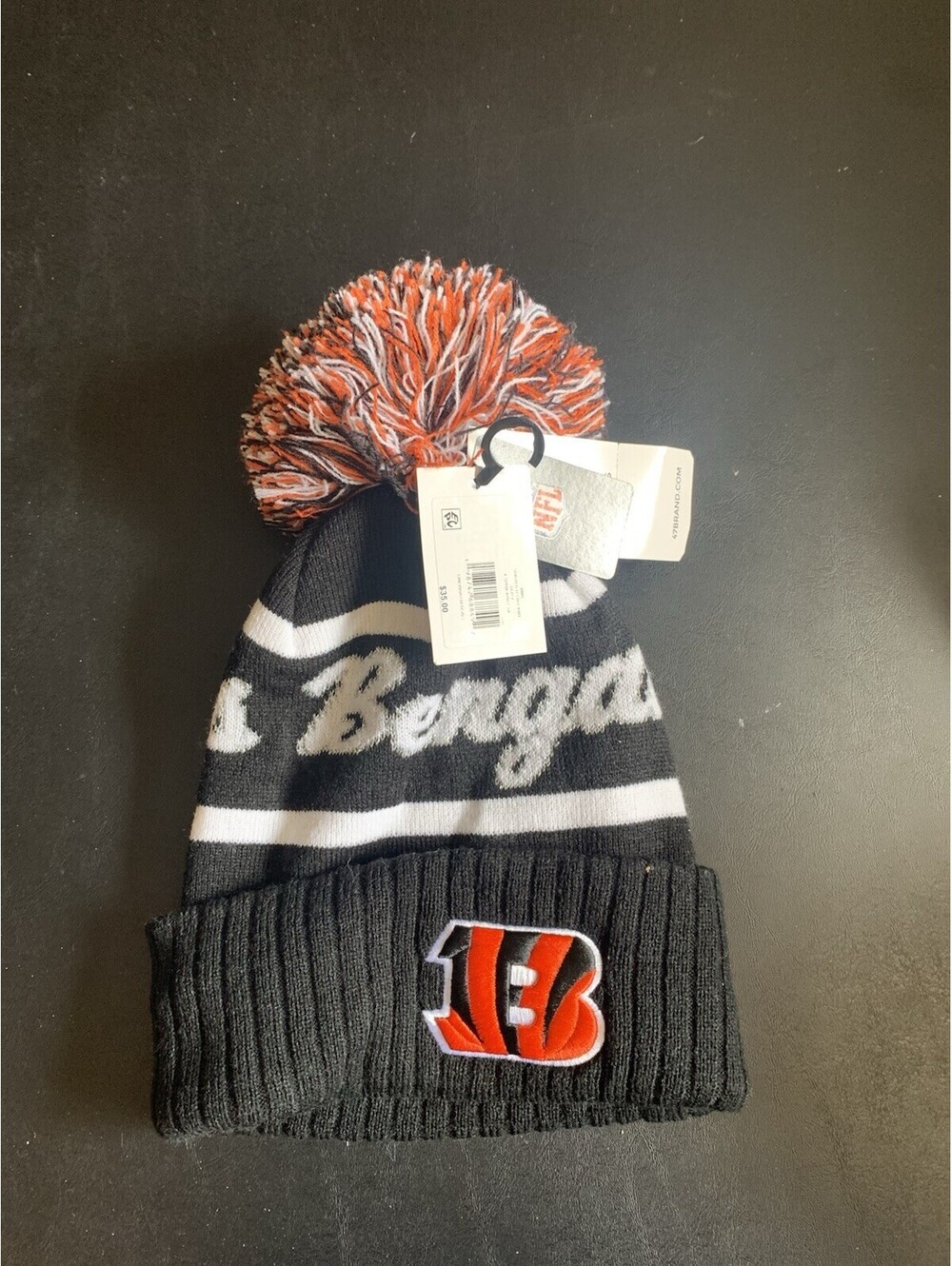 '47 Beanie NFL Cincanati Bengals Black Orange NWT